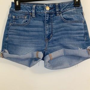 American eagle super stretch denim a shorts